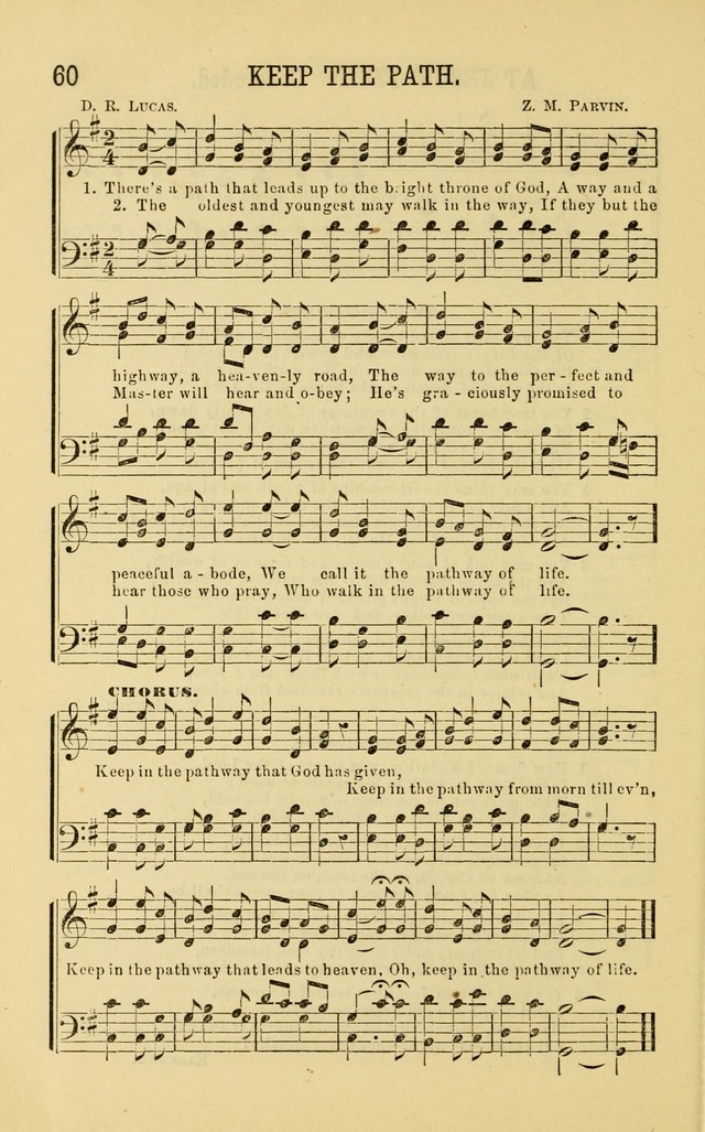 Apostolic Hymns and Songs: a collection of hymns and songs, both new and old, for the church, protracted meetings, and the Sunday school page 60