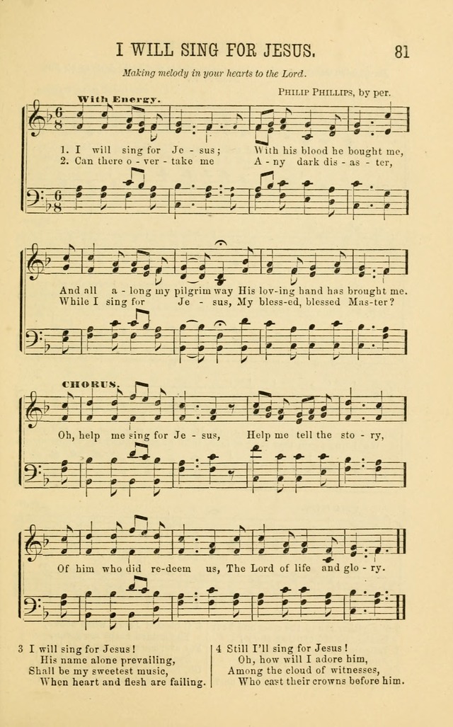 Apostolic Hymns and Songs: a collection of hymns and songs, both new and old, for the church, protracted meetings, and the Sunday school page 81