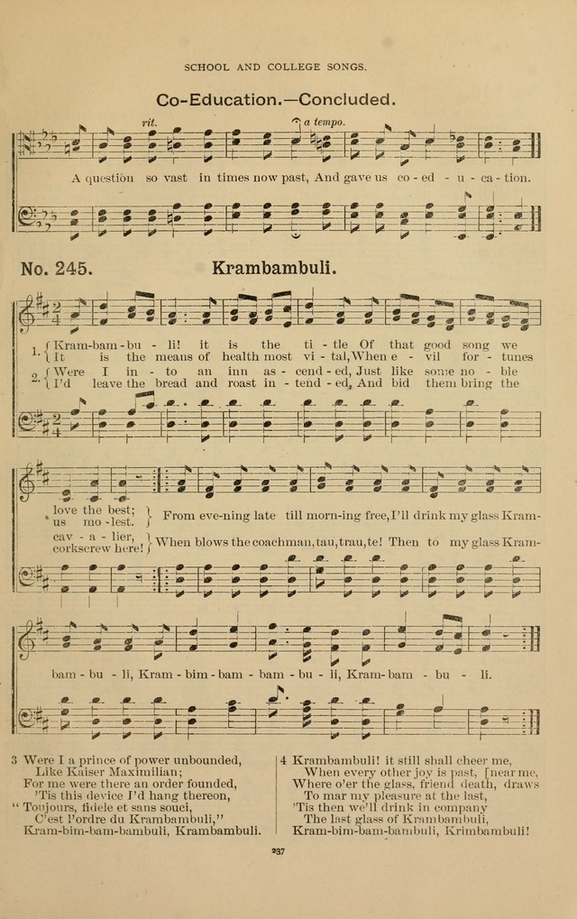 The Assembly Hymn and Song Collection: designed for use in chapel, assembly, convocation, or general exercises of schools, normals, colleges and universities. (3rd ed.) page 239