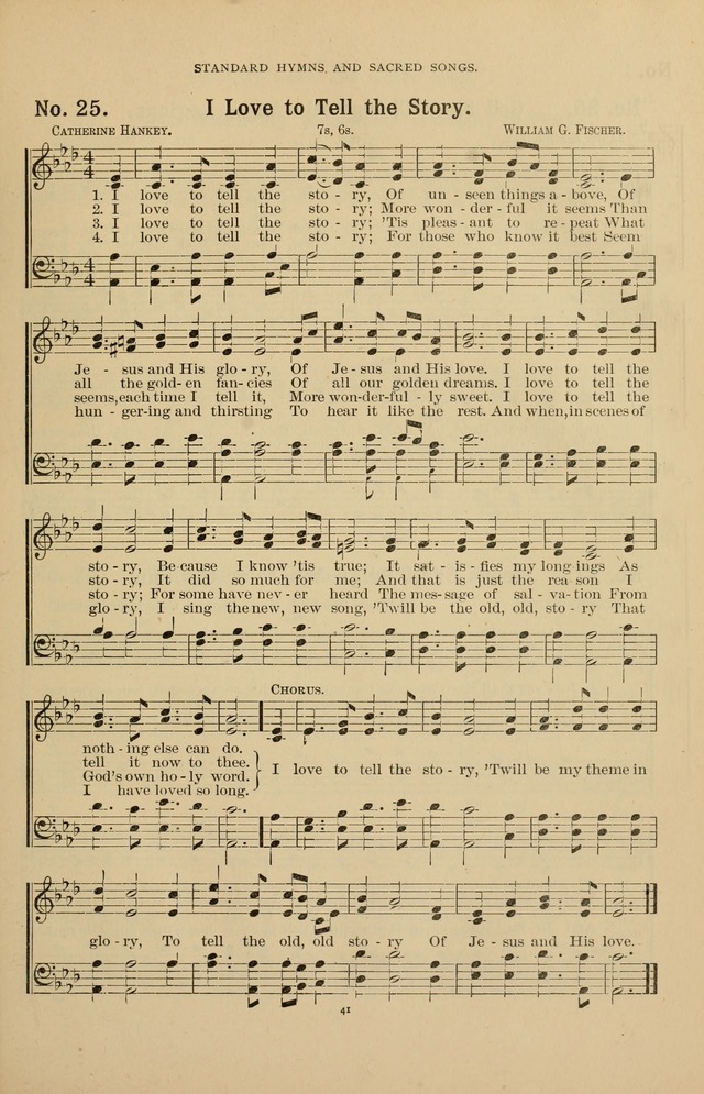 The Assembly Hymn and Song Collection: designed for use in chapel, assembly, convocation, or general exercises of schools, normals, colleges and universities. (3rd ed.) page 41