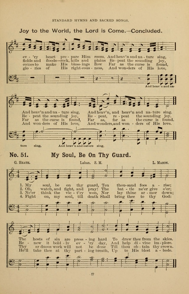 The Assembly Hymn and Song Collection: designed for use in chapel, assembly, convocation, or general exercises of schools, normals, colleges and universities. (3rd ed.) page 57