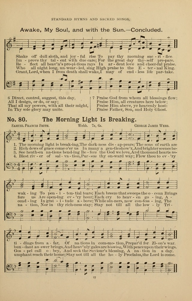 The Assembly Hymn and Song Collection: designed for use in chapel, assembly, convocation, or general exercises of schools, normals, colleges and universities. (3rd ed.) page 77
