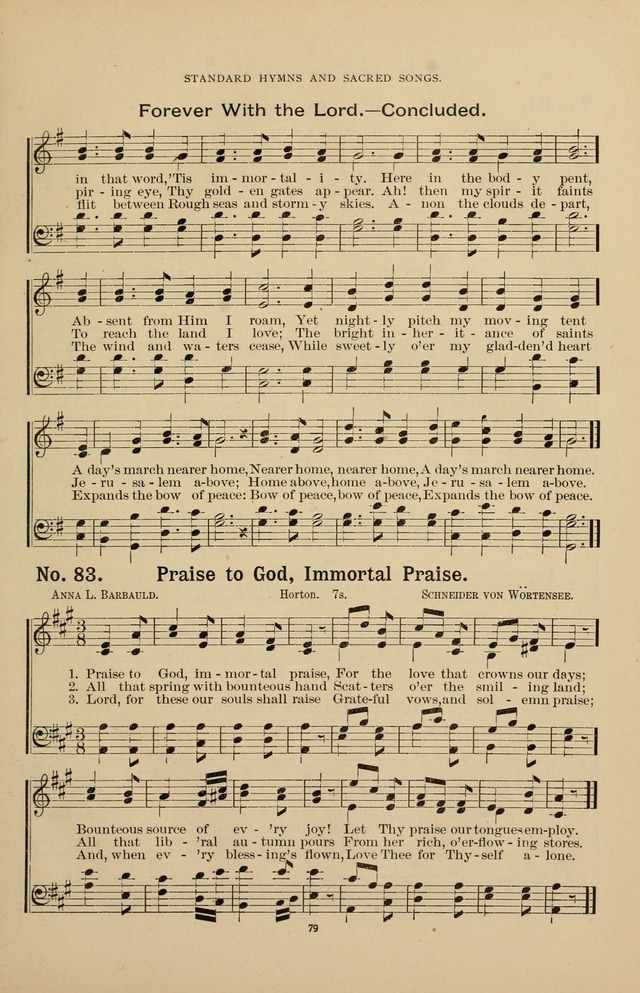 The Assembly Hymn and Song Collection: designed for use in chapel, assembly, convocation, or general exercises of schools, normals, colleges and universities. (3rd ed.) page 79