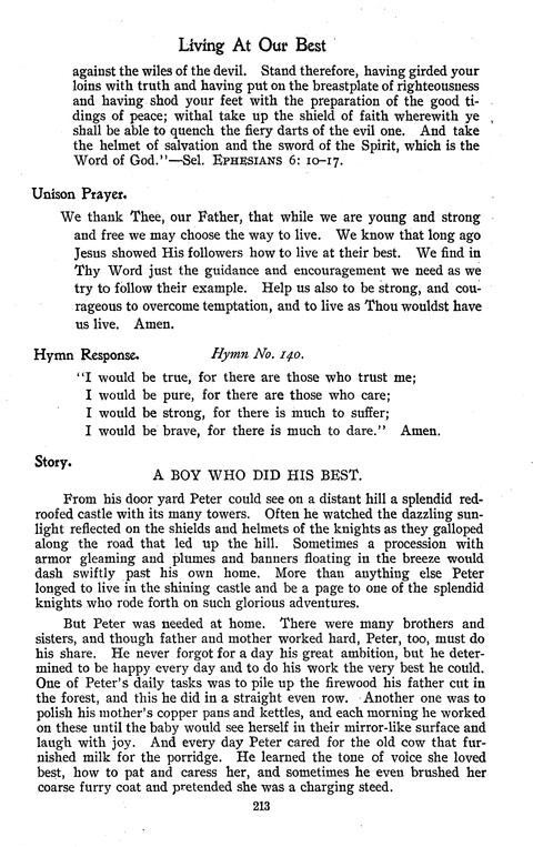 American Junior Church School Hymnal page 221