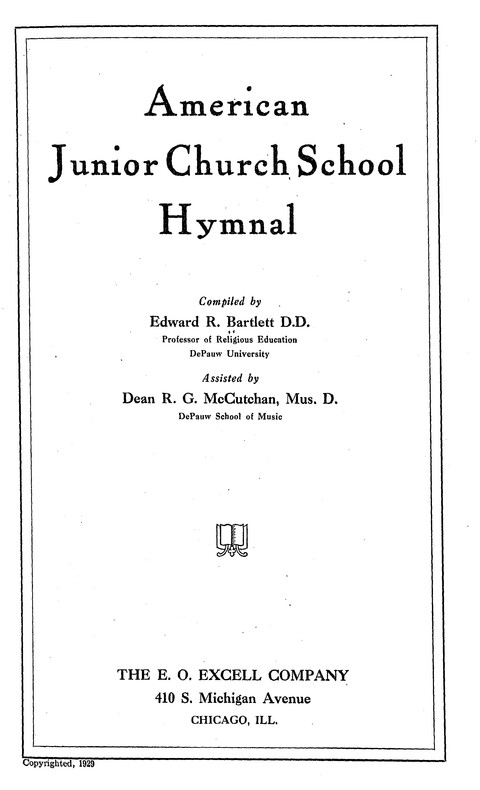 American Junior Church School Hymnal page iv