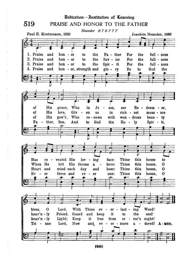 American Lutheran Hymnal page 652