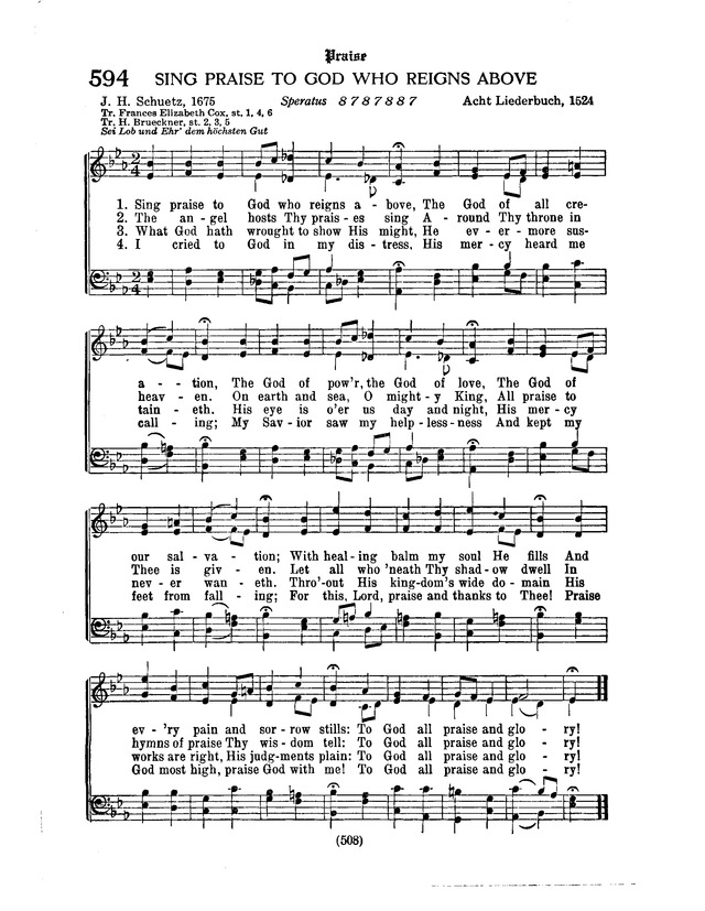 American Lutheran Hymnal page 716