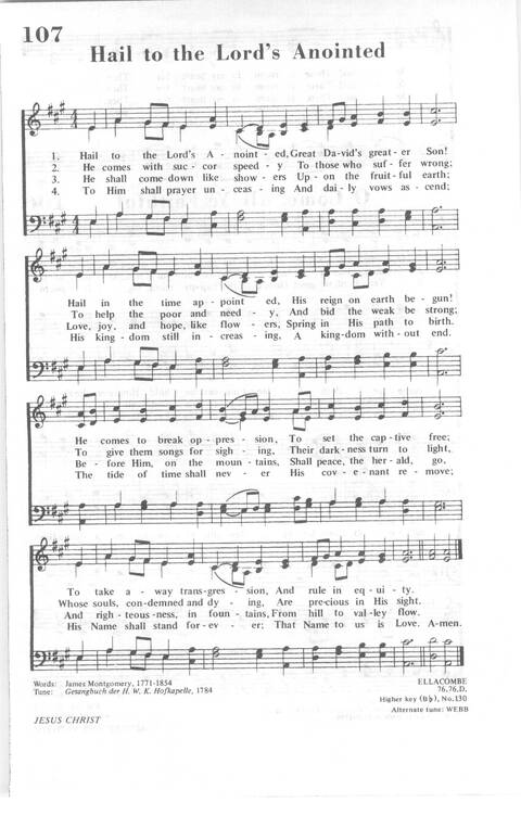African Methodist Episcopal Church Hymnal page 110