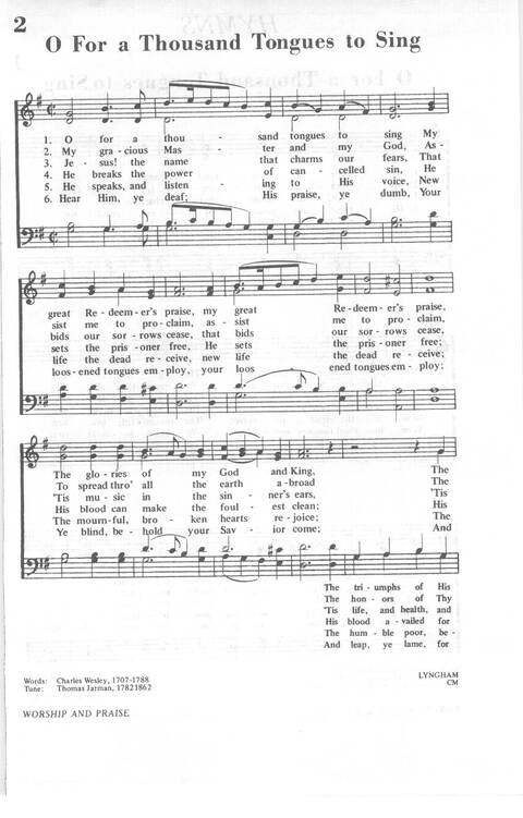 African Methodist Episcopal Church Hymnal page 2