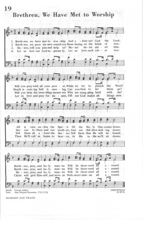 African Methodist Episcopal Church Hymnal page 20