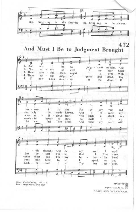 African Methodist Episcopal Church Hymnal page 522