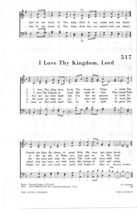 African Methodist Episcopal Church Hymnal I Love Thy Kingdom Lord