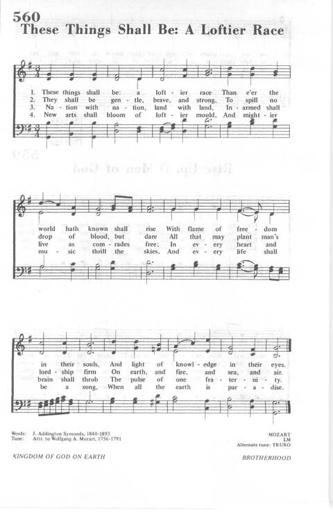 African Methodist Episcopal Church Hymnal 560. These things shall be: a loftier race | Hymnary.org