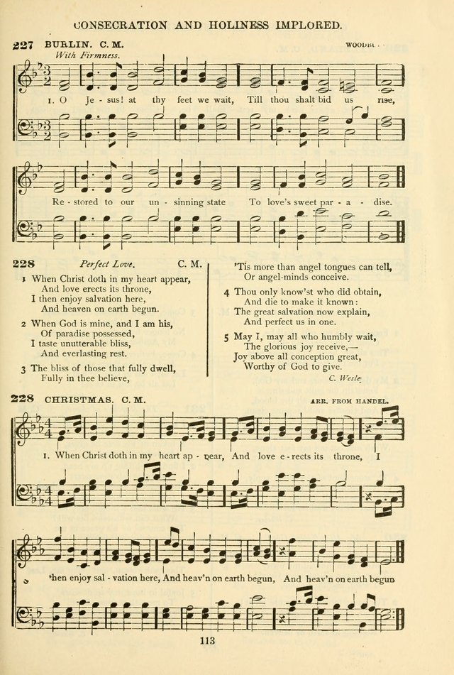 The African Methodist Episcopal Hymn and Tune Book: adapted to the doctrines and usages of the church (6th ed.) page 113