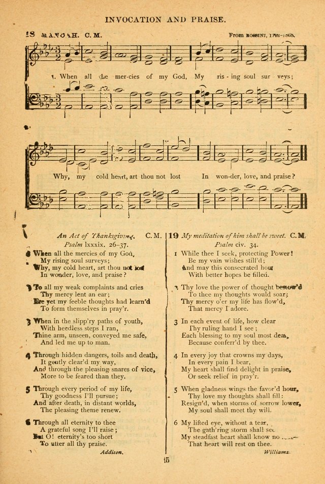 The African Methodist Episcopal Hymn and Tune Book: adapted to the doctrines and usages of the church (6th ed.) page 15