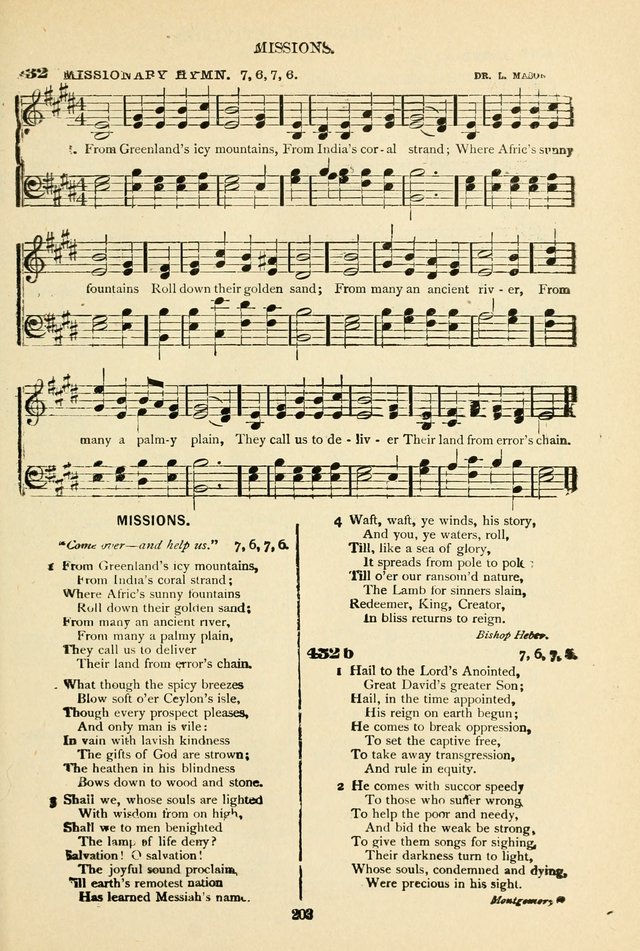 The African Methodist Episcopal Hymn and Tune Book: adapted to the doctrines and usages of the church (6th ed.) page 203