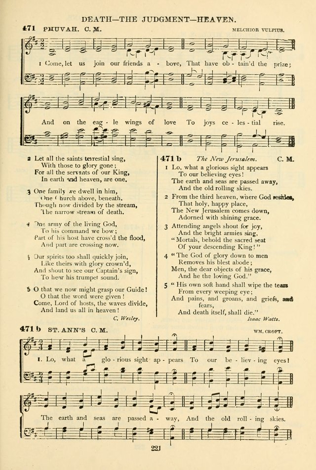 The African Methodist Episcopal Hymn and Tune Book: adapted to the doctrines and usages of the church (6th ed.) page 221
