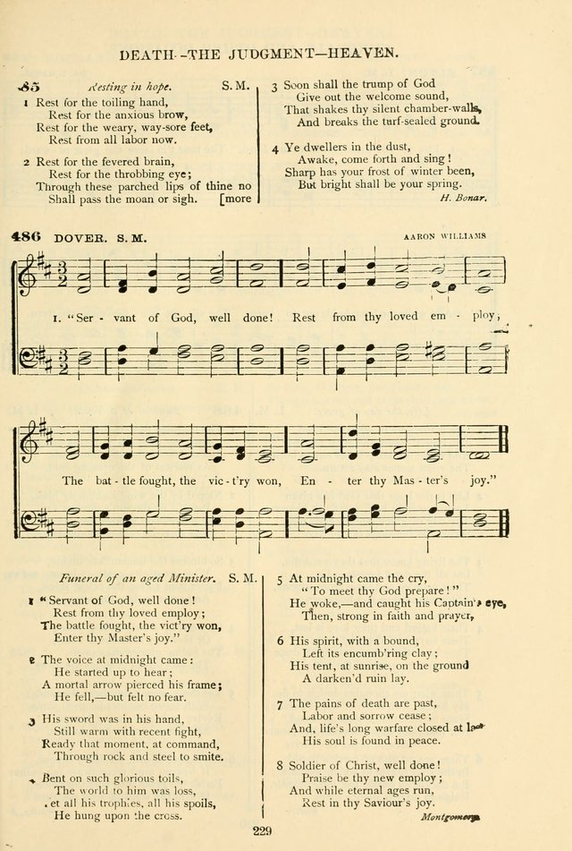 The African Methodist Episcopal Hymn and Tune Book: adapted to the doctrines and usages of the church (6th ed.) page 229