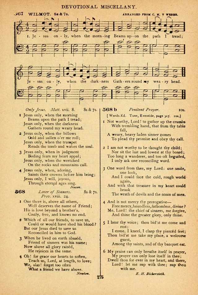 The African Methodist Episcopal Hymn and Tune Book: adapted to the doctrines and usages of the church (6th ed.) page 275