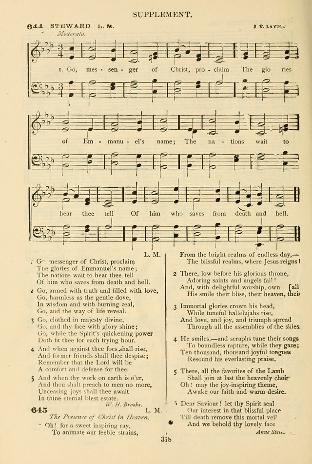 The African Methodist Episcopal Hymn and Tune Book: adapted to the doctrines and usages of the church (6th ed.) page 318