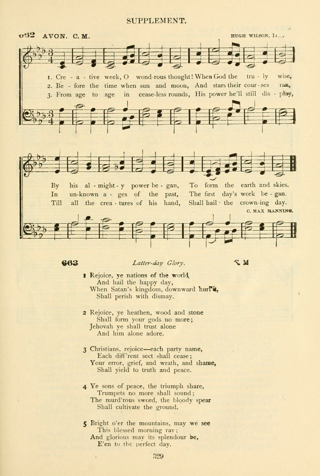 The African Methodist Episcopal Hymn and Tune Book: adapted to the doctrines and usages of the church (6th ed.) page 329