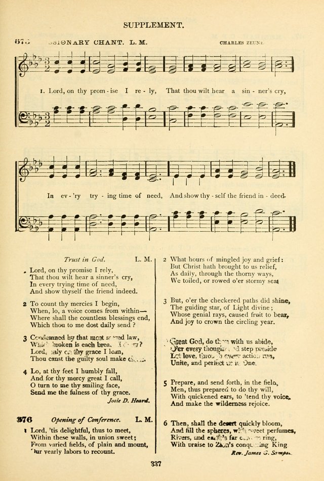 The African Methodist Episcopal Hymn and Tune Book: adapted to the doctrines and usages of the church (6th ed.) page 337