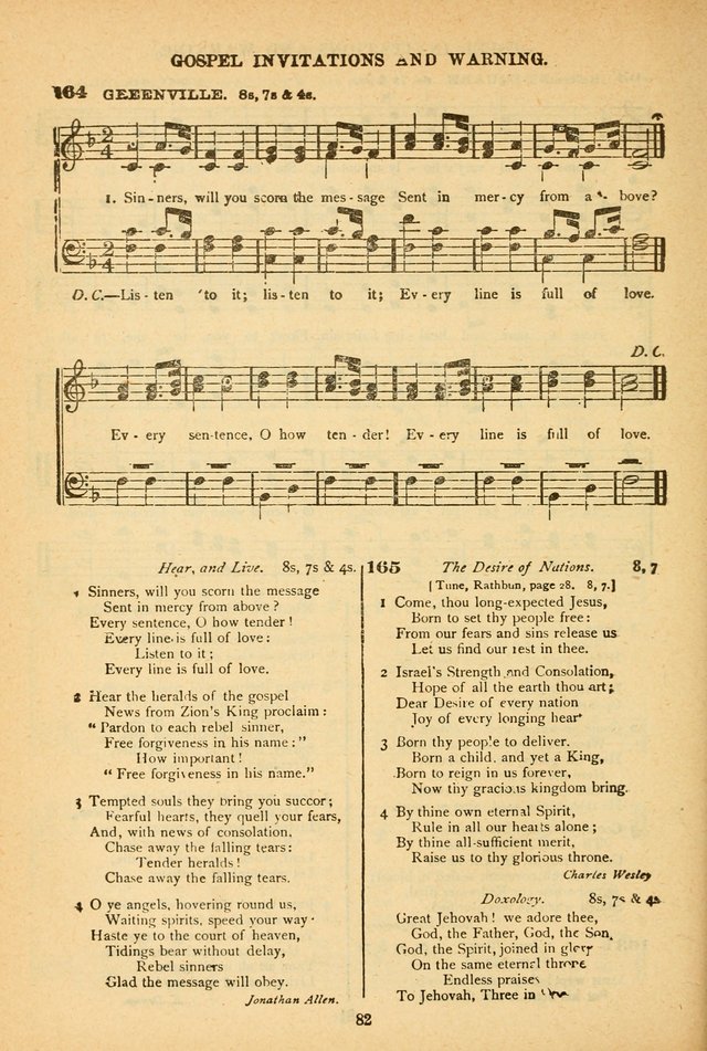 The African Methodist Episcopal Hymn and Tune Book: adapted to the doctrines and usages of the church (6th ed.) page 82