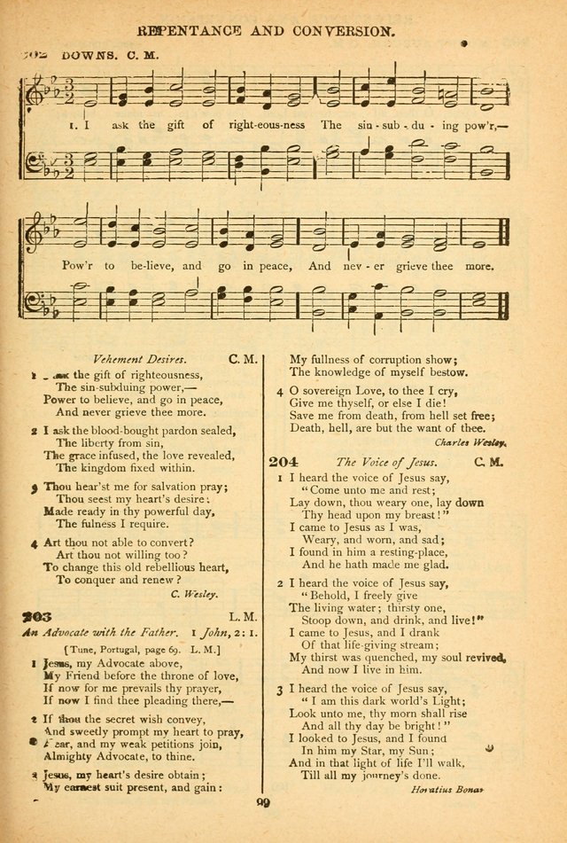 The African Methodist Episcopal Hymn and Tune Book: adapted to the doctrines and usages of the church (6th ed.) page 99