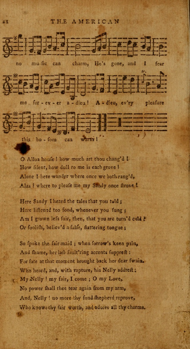 The American Musical Miscellany: a collection of the newest and most approved songs, set to music page 10
