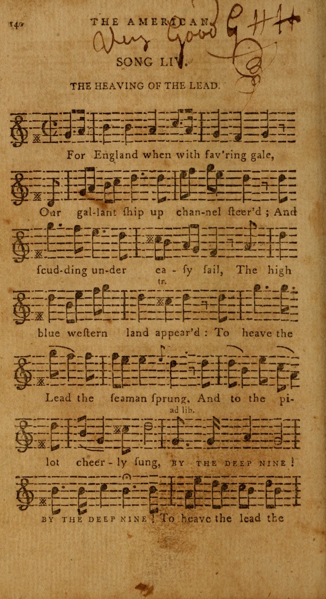 The American Musical Miscellany: a collection of the newest and most approved songs, set to music page 128