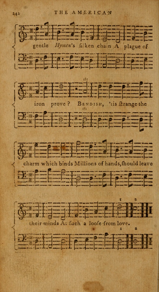 The American Musical Miscellany: a collection of the newest and most approved songs, set to music page 228