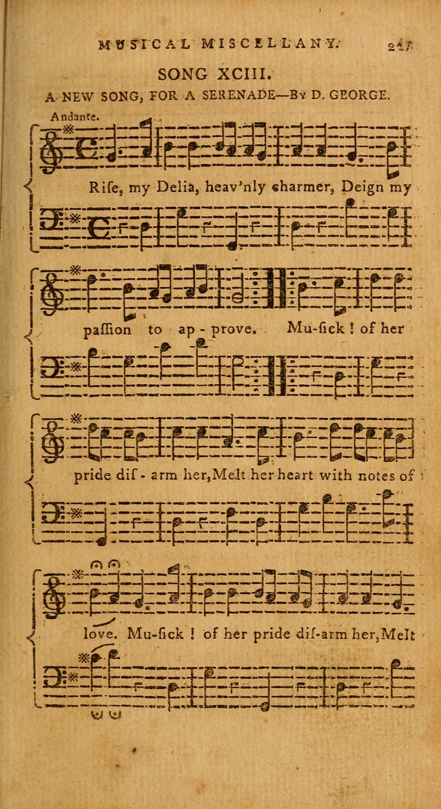The American Musical Miscellany: a collection of the newest and most approved songs, set to music page 233