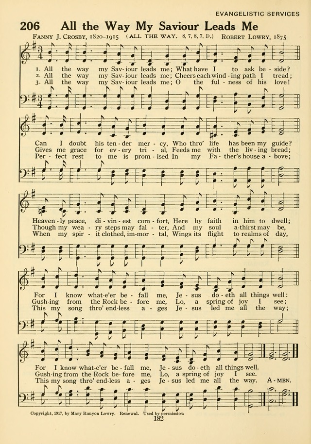 The Army and Navy Hymnal page 182