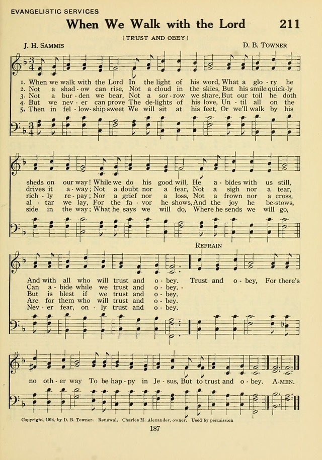 The Army and Navy Hymnal page 187