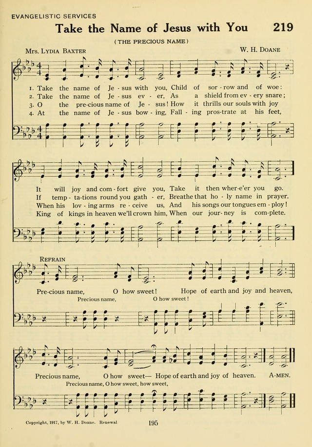 The Army and Navy Hymnal page 195