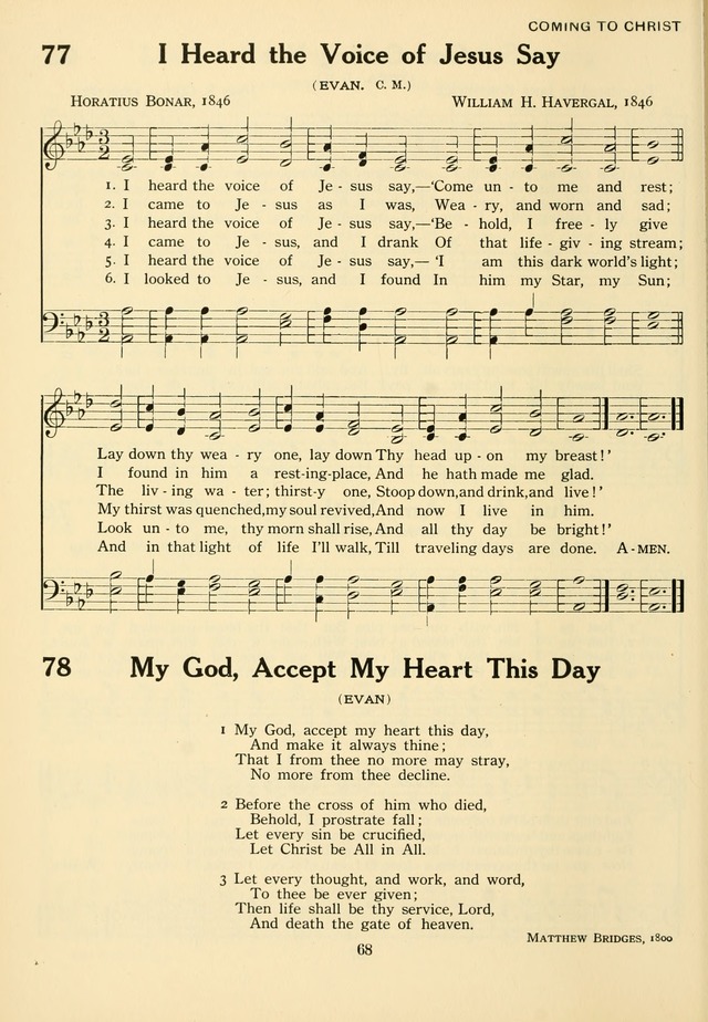 The Army and Navy Hymnal page 68