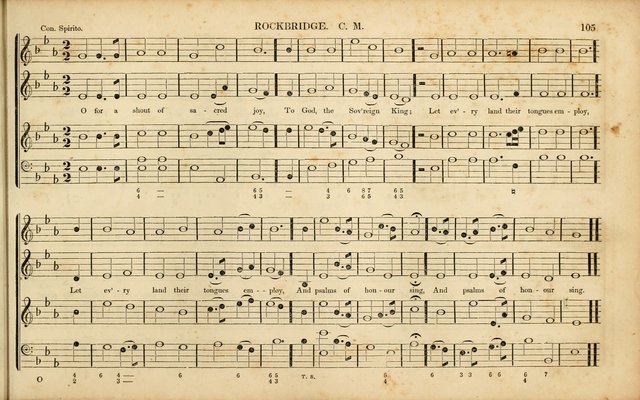 American Psalmody: a collection of sacred music, comprising a great variety of psalm, and hymn tunes, set-pieces, anthems and chants, arranged with a figured bass for the organ...(3rd ed.) page 102