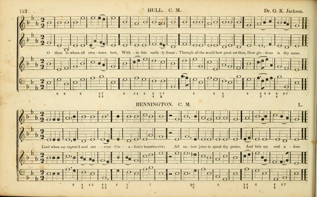 American Psalmody: a collection of sacred music, comprising a great variety of psalm, and hymn tunes, set-pieces, anthems and chants, arranged with a figured bass for the organ...(3rd ed.) page 109