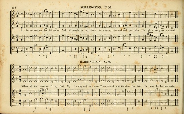 American Psalmody: a collection of sacred music, comprising a great variety of psalm, and hymn tunes, set-pieces, anthems and chants, arranged with a figured bass for the organ...(3rd ed.) page 115