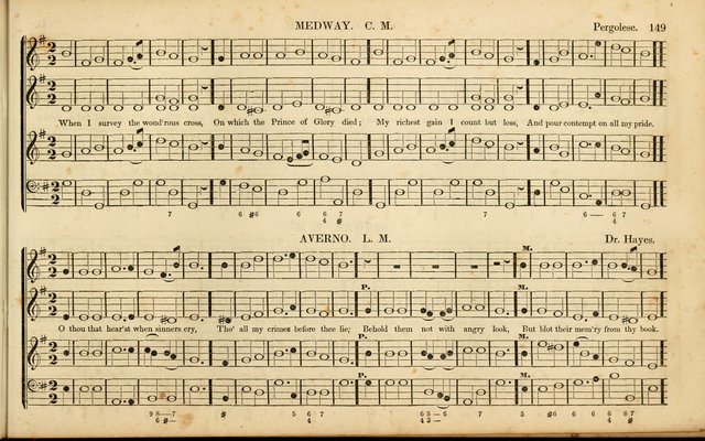 American Psalmody: a collection of sacred music, comprising a great variety of psalm, and hymn tunes, set-pieces, anthems and chants, arranged with a figured bass for the organ...(3rd ed.) page 146