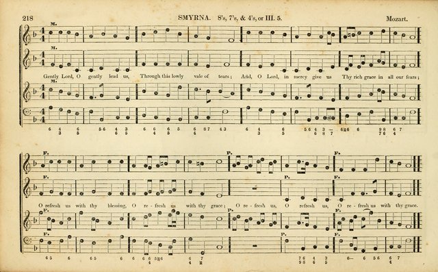 American Psalmody: a collection of sacred music, comprising a great variety of psalm, and hymn tunes, set-pieces, anthems and chants, arranged with a figured bass for the organ...(3rd ed.) page 215