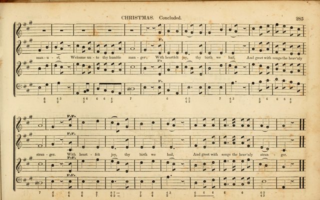 American Psalmody: a collection of sacred music, comprising a great variety of psalm, and hymn tunes, set-pieces, anthems and chants, arranged with a figured bass for the organ...(3rd ed.) page 282