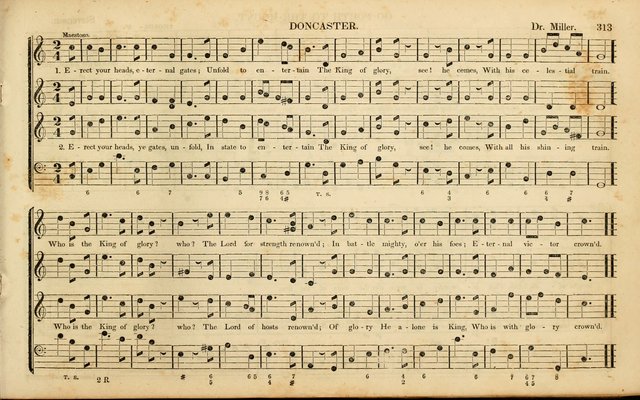 American Psalmody: a collection of sacred music, comprising a great variety of psalm, and hymn tunes, set-pieces, anthems and chants, arranged with a figured bass for the organ...(3rd ed.) page 310