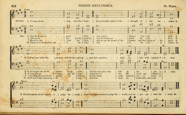 American Psalmody: a collection of sacred music, comprising a great variety of psalm, and hymn tunes, set-pieces, anthems and chants, arranged with a figured bass for the organ...(3rd ed.) page 339