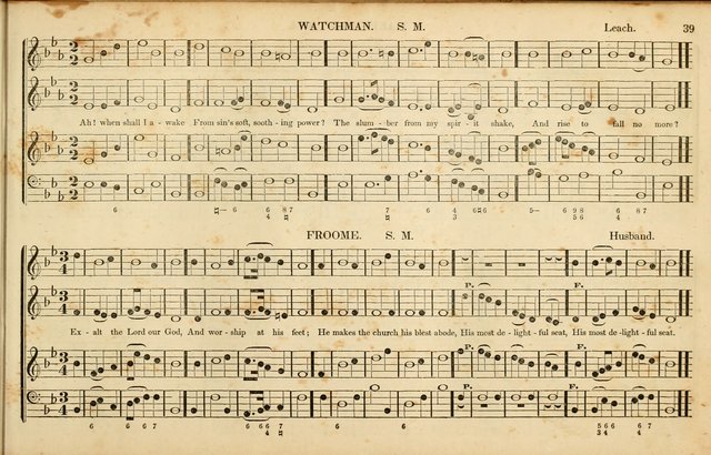 American Psalmody: a collection of sacred music, comprising a great variety of psalm, and hymn tunes, set-pieces, anthems and chants, arranged with a figured bass for the organ...(3rd ed.) page 36