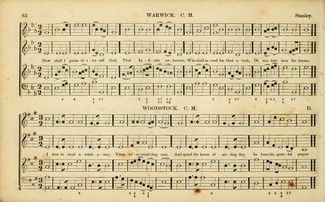 American Psalmody: a collection of sacred music, comprising a great variety of psalm, and hymn tunes, set-pieces, anthems and chants, arranged with a figured bass for the organ...(3rd ed.) page 59