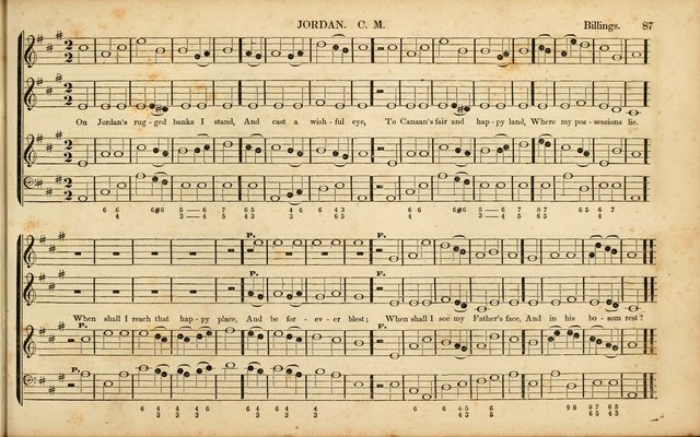 American Psalmody: a collection of sacred music, comprising a great variety of psalm, and hymn tunes, set-pieces, anthems and chants, arranged with a figured bass for the organ...(3rd ed.) page 84
