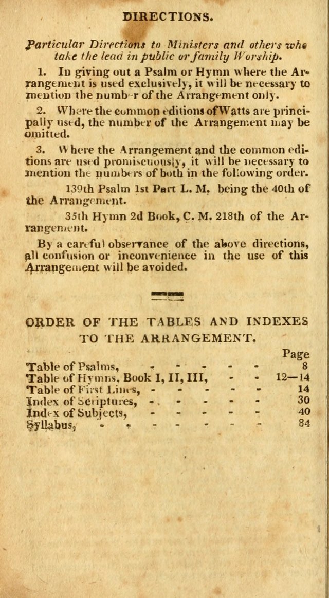 An arrangement of the Psalms, hymns, and spiritual songs of the Rev. Isaac Watts, D.D.: to which is added a supplement, being a selection of more than three hundred hymns from the most approved author page 11