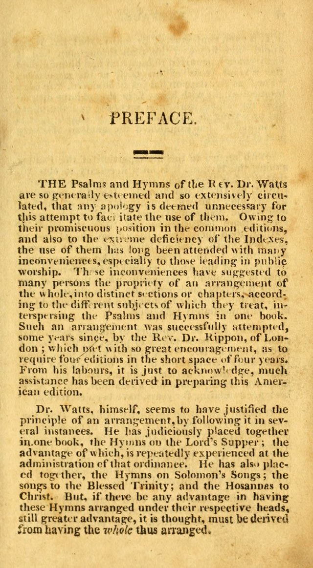 An arrangement of the Psalms, hymns, and spiritual songs of the Rev. Isaac Watts, D.D.: to which is added a supplement, being a selection of more than three hundred hymns from the most approved author page 12