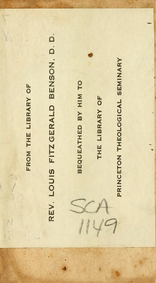 An arrangement of the Psalms, hymns, and spiritual songs of the Rev. Isaac Watts, D.D.: to which is added a supplement, being a selection of more than three hundred hymns from the most approved author page 3
